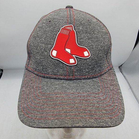 New Era Boston Red Sox 39Thirty MLB Clubhouse Hat Adults Gray Casual Sports